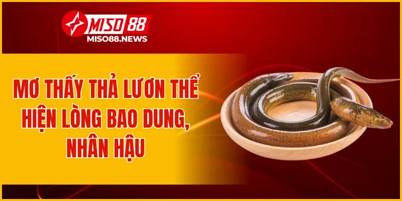 Mơ thấy thả lươn thể hiện lòng bao dung, nhân hậu